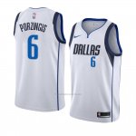 Camiseta Dallas Mavericks Kristaps Porzingis #6 Association 2018-19 Blanco