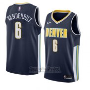 Camiseta Denver Nuggets Jarred Vanderbilt #6 Icon 2018 Azul