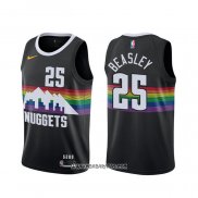 Camiseta Denver Nuggets Malik Beasley #25 Ciudad 2019-20 Negro