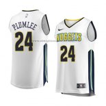 Camiseta Denver Nuggets Mason Plumlee #24 Association 2017-18 Blanco