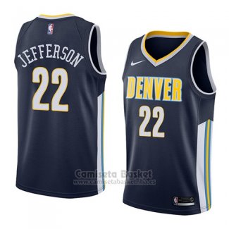 Camiseta Denver Nuggets Richard Jefferson #22 Icon 2018 Azul