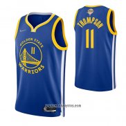 Camiseta Golden State Warriors Klay Thompson #11 Icon 2022 NBA Finals Azul