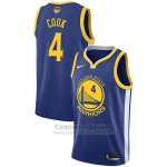 Camiseta Golden State Warriors Quinn Cook Finals Bound Icon #4 2017-18 Azul