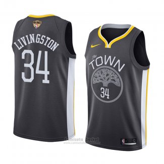 Camiseta Golden State Warriors Shaun Livingston Statement #34 2017-18 Gris