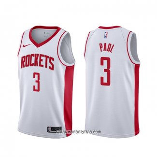 Camiseta Houston Rockets Chris Paul #3 Association Blanco