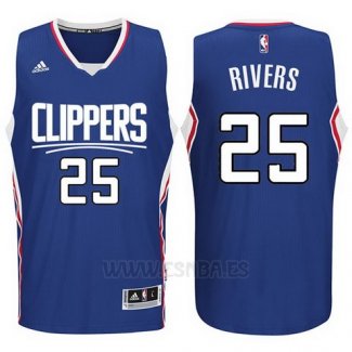 Camiseta Los Angeles Clippers Austin Rivers #25 Azul