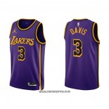 Camiseta Los Angeles Lakers Anthony Davis #3 Statement 2022-23 Violeta