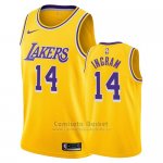 Camiseta Los Angeles Lakers Brandon Ingram #14 Icon 2018 Amarillo