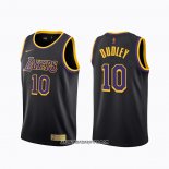 Camiseta Los Angeles Lakers Jared Dudley #10 Earned 2020-21 Negro