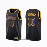 Camiseta Los Angeles Lakers Jared Dudley #10 Earned 2020-21 Negro