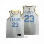 Camiseta Los Angeles Lakers LeBron James #23 Classic 2022-23 Blanco