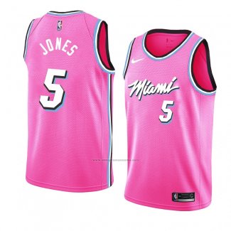 Camiseta Miami Heat Derrick Jones #5 Earned 2018-19 Rosa