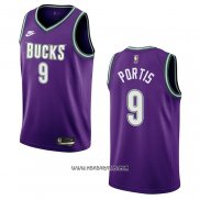 Camiseta Milwaukee Bucks Bobby Portis #9 Classic 2022-23 Violeta