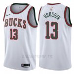 Camiseta Milwaukee Bucks Malcolm Brogdon #13 Return To Mecca Classic 2017-18 Blanco