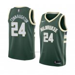 Camiseta Milwaukee Bucks Pat Connaughton #24 Icon 2018 Verde