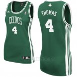 Camiseta Mujer Boston Celtics Isaiah Thomas #4 Verde