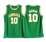 Camiseta NCAA Oklahoma State Savages Dennis Rodman #10 Verde