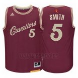 Camiseta Navidad 2015 Cleveland Cavaliers J.R. Smith #5 Rojo