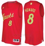 Camiseta Navidad 2016 Atlanta Hawks Dwight Howard #8 Rojo