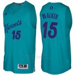 Camiseta Navidad 2016 Charlotte Hornets Kemba Walker #15 Teal