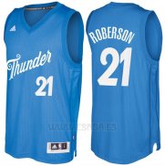 Camiseta Navidad 2016 Oklahoma City Thunder Andre Roberson #21 Azul