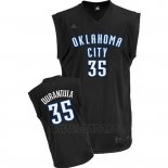 Camiseta Negro Moda Oklahoma City Thunder Kevin Durant #35 Negro