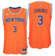 Camiseta New York Knicks Brandon Jennings #3 Naranja