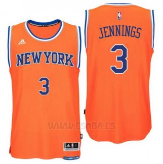 Camiseta New York Knicks Brandon Jennings #3 Naranja