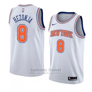 Camiseta New York Knicks Mario Hezonja #8 Statement 2018 Blanco