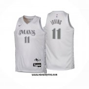 Camiseta Nino Dallas Mavericks Kyrie Irving #11 Ciudad 2024-25 Blanco