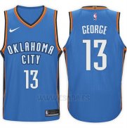 Camiseta Oklahoma City Thunder Paul George #13 2017-18 Azul