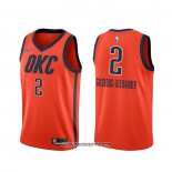 Camiseta Oklahoma City Thunder Shai Gilgeous-Alexander #2 Earned Naranja