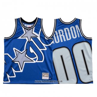 Camiseta Orlando Magic Aaron Gordon #00 Mitchell & Ness Big Face Azul