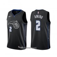 Camiseta Orlando Magic Al-Farouq Aminu #2 Ciudad 2019-20 Negro