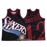 Camiseta Philadelphia 76ers Al Horford #42 Mitchell & Ness Big Face Negro