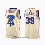 Camiseta Philadelphia 76ers Dwight Howard #39 Earned 2020-21 Crema