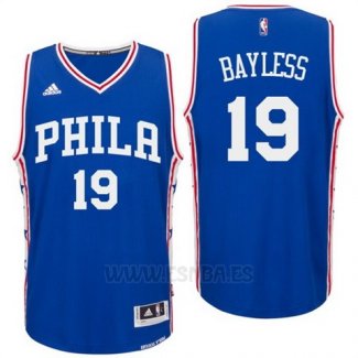 Camiseta Philadelphia 76ers Jerryd Bayless #19 Azul