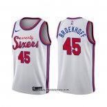 Camiseta Philadelphia 76ers Ryan Broekhoff #45 Classic Blanco