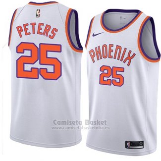 Camiseta Phoenix Suns Alec Peters #25 Hardwood Classic 2018 Blanco