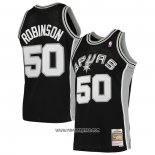 Camiseta San Antonio Spurs David Robinson #50 Mitchell & Ness 1998-99 Negro