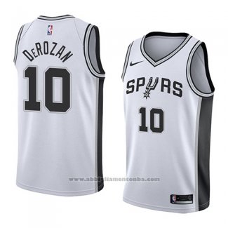 Camiseta San Antonio Spurs Demar Derozan #10 Association 2018 Blanco