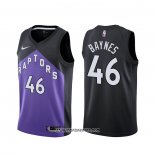 Camiseta Toronto Raptors Aron Baynes #46 Earned 2020-21 Negro Violeta