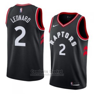 Camiseta Toronto Raptors Kawhi Leonard Statement 2017-18 Negro