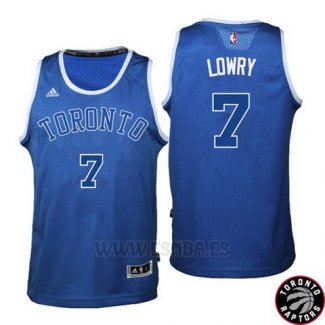 Camiseta Toronto Raptors Kyle Lowry #7 Retro Azul