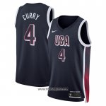 Camiseta USA 2024 Stephen Curry #4 Azul1