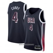 Camiseta USA 2024 Stephen Curry #4 Azul1