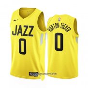 Camiseta Utah Jazz Talen Horton-Tucker #0 Icon 2022-23 Amarillo
