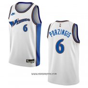 Camiseta Washington Wizards Kristaps Porzingis #6 Classic 2022-23 Blanco