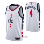 Camiseta Washington Wizards Russell Westbrook #4 Ciudad 2020-21 Blanco