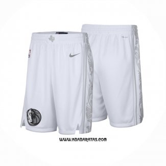 Pantalone Dallas Mavericks Ciudad 2024-25 Blanco